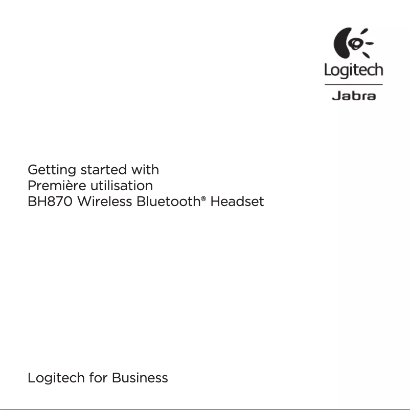 Page n°1 - Manuel utilisateur Logitech BH870