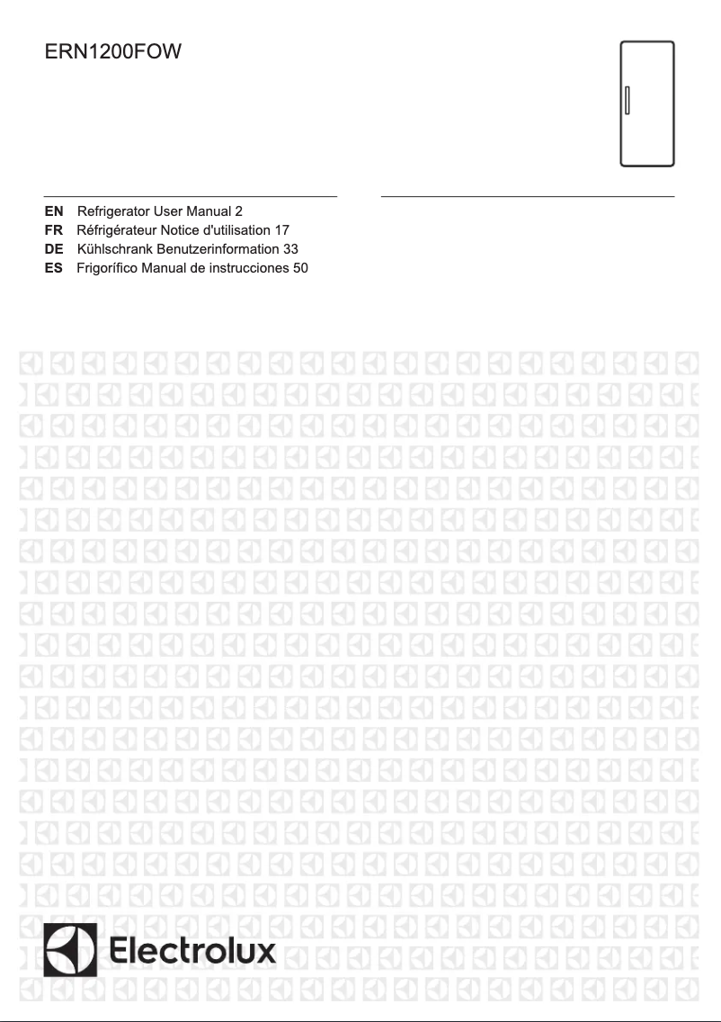 Image de la première page du manuel de l'appareil ERN1200FOW