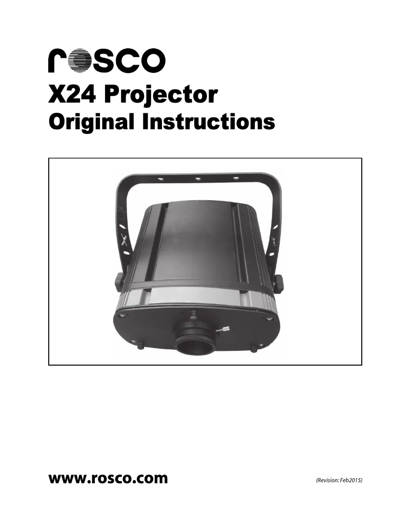 Image de la première page du manuel de l'appareil X24