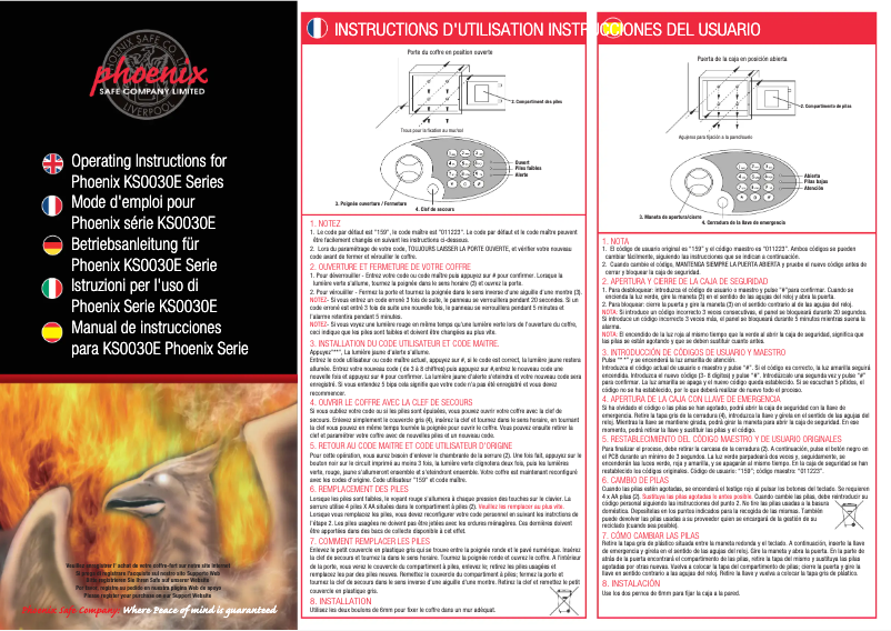 Page n°1 - Manuel utilisateur Phoenix KS0035E