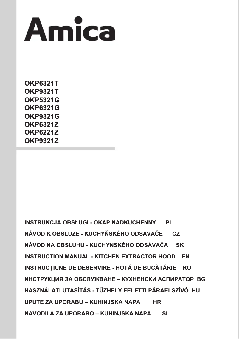 Página 1 del manual Manual de instrucciones Amica OKP9321G