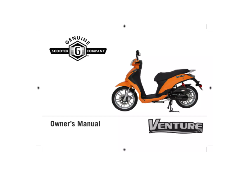 Página 1 del manual Manual de usuario Genuine Venture 50