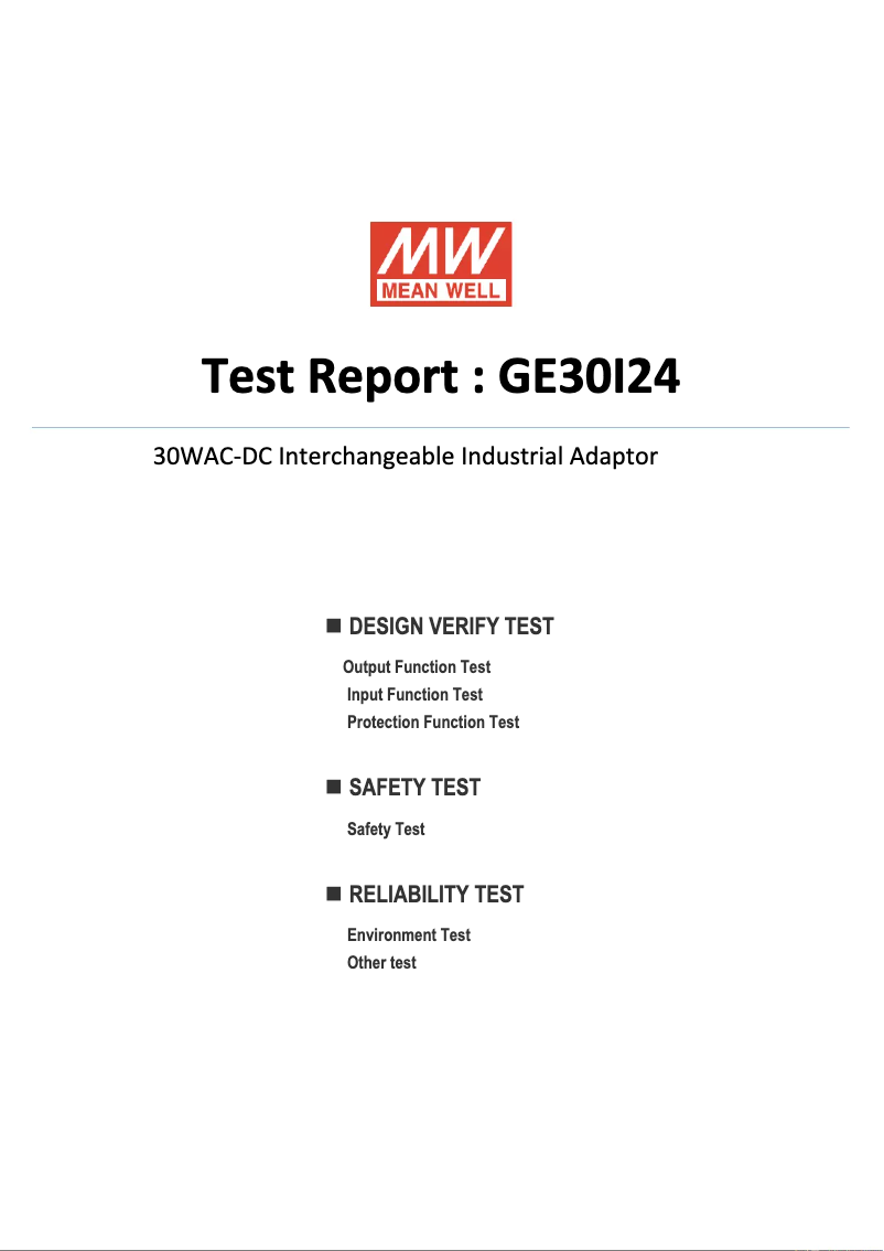 Image de la première page du manuel de l'appareil GE30I24-P1J