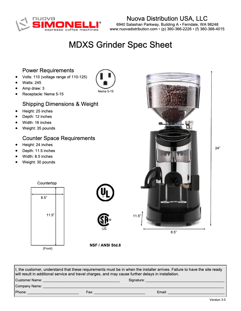 Image de la première page du manuel de l'appareil MDXS