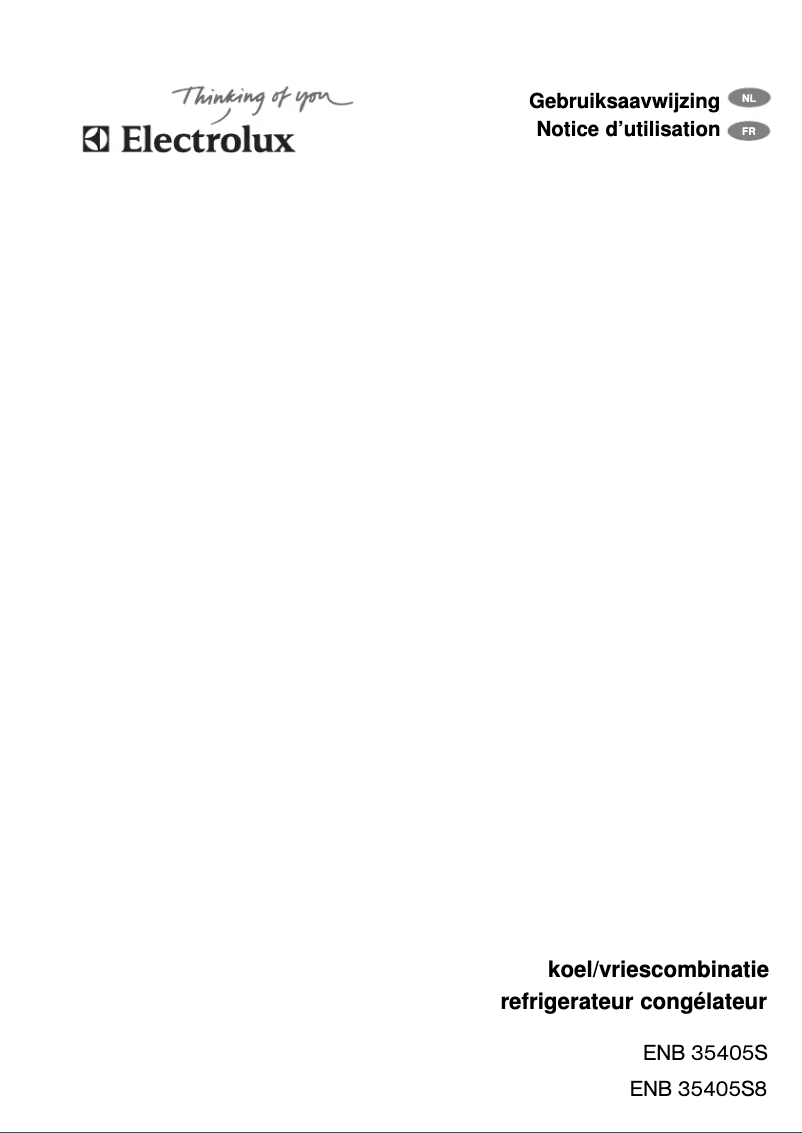 Image de la première page du manuel de l'appareil ENB 35405 W8