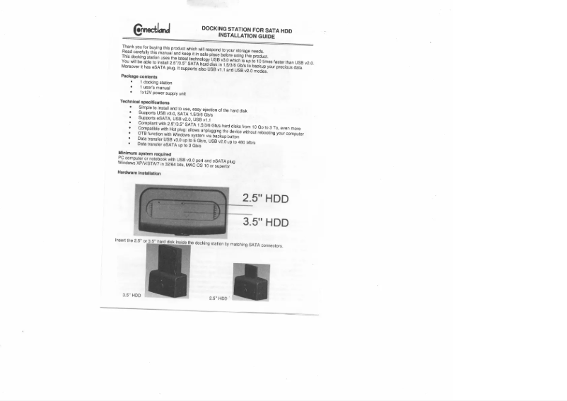 Page n°1 - Manuel utilisateur Syba CL-ENC50052