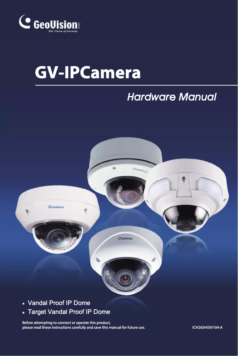 Page n°1 - Manuel utilisateur Geovision GV-VD1530