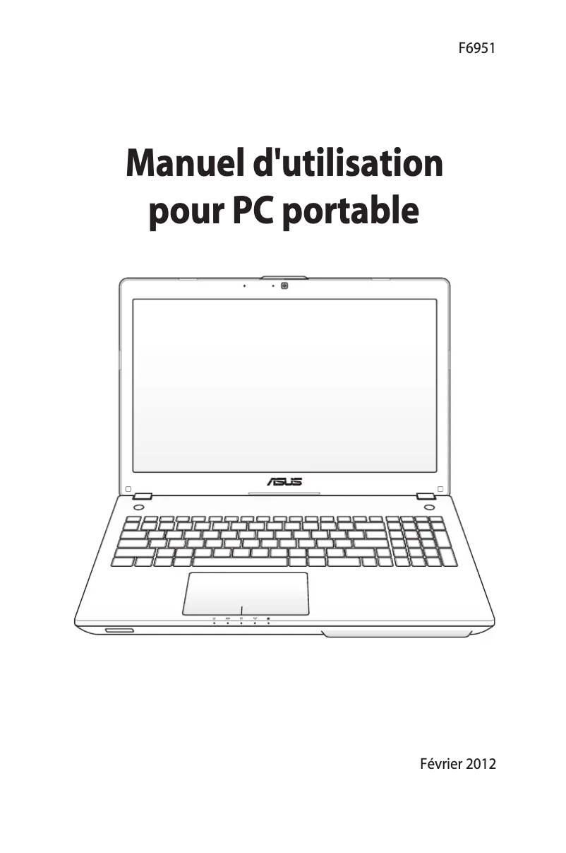 Page 1 de la notice Manuel utilisateur Asus N56VM