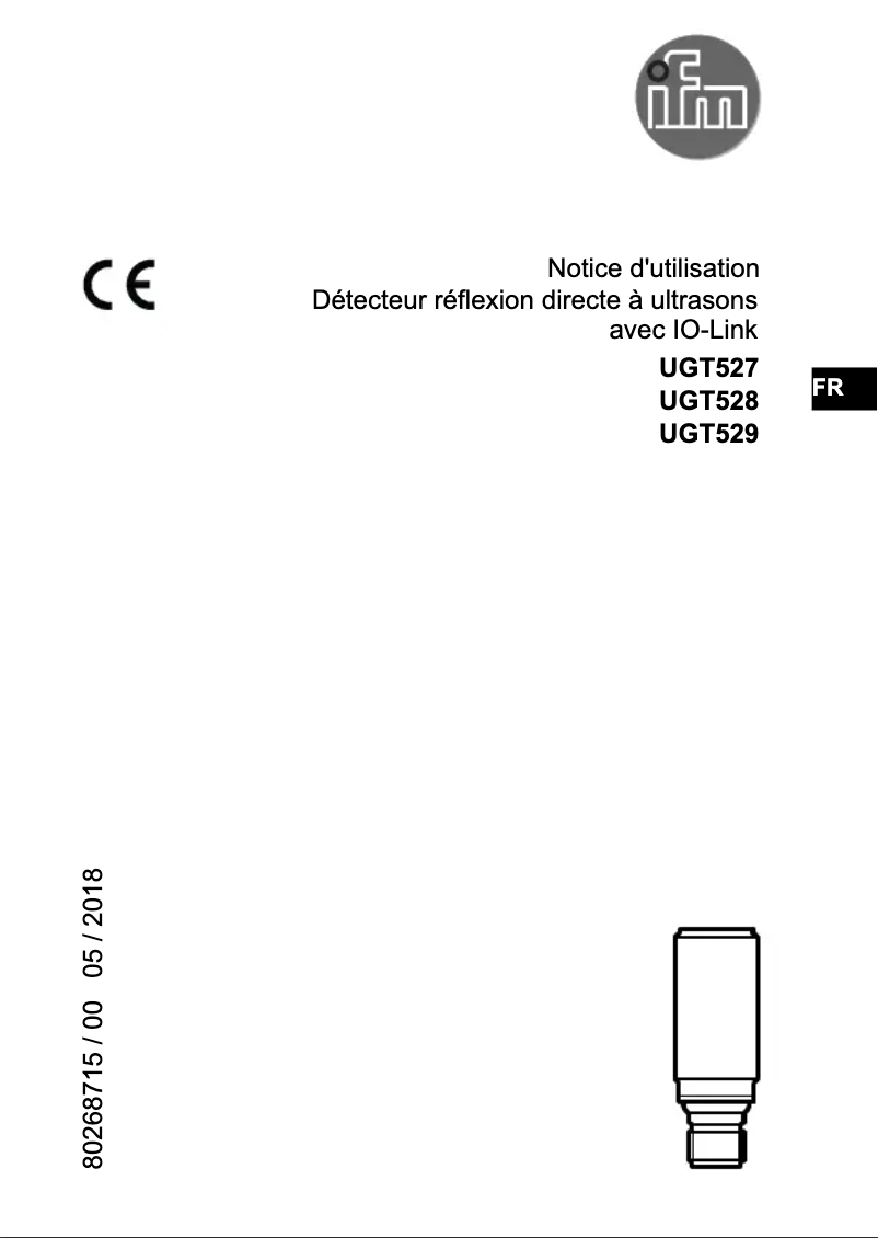 Page n°1 - Manuel utilisateur IFM UGT528
