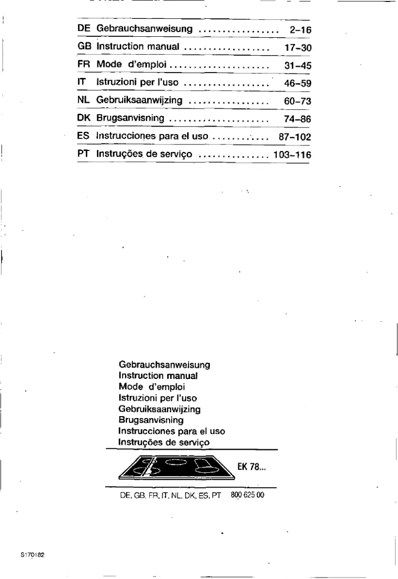 Page 1 de la notice Manuel utilisateur Siemens EK78652