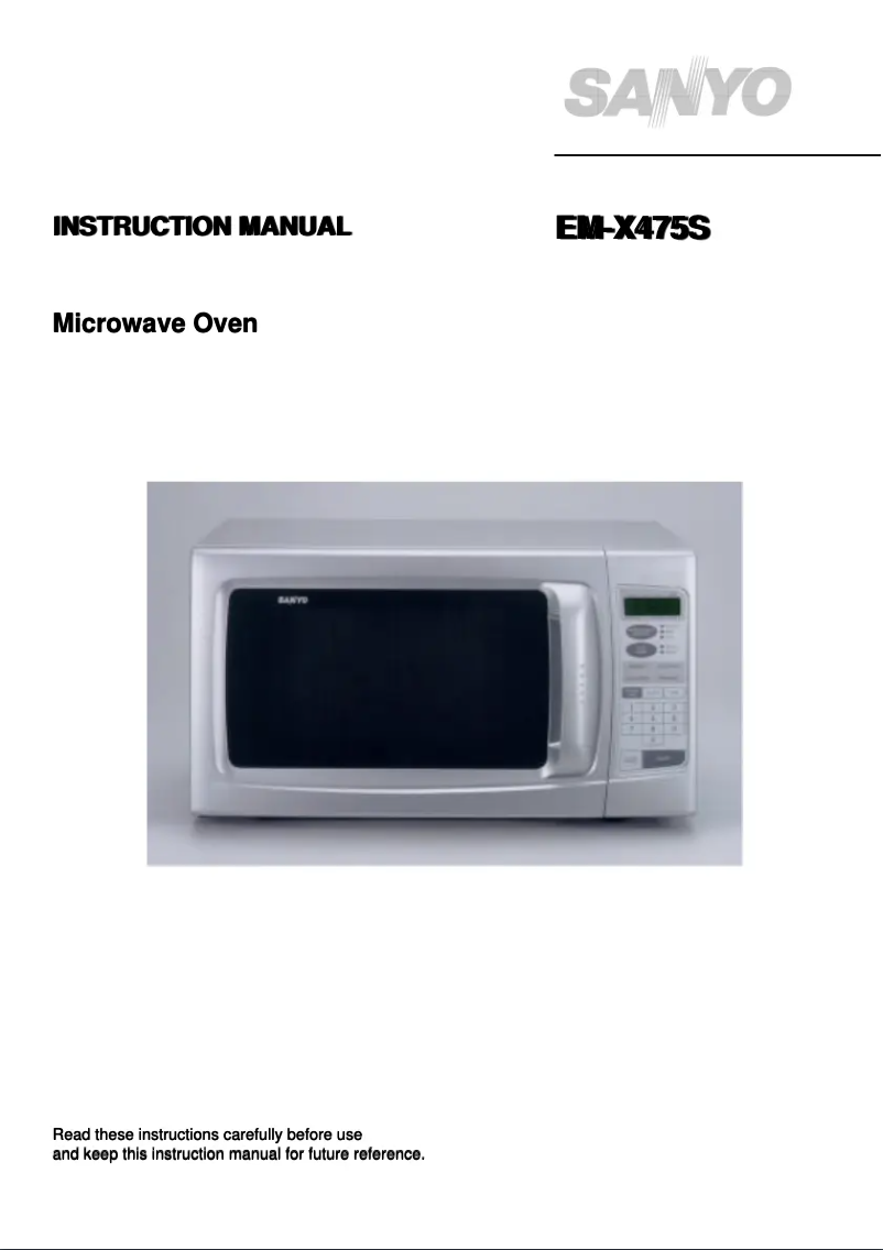 Image de la première page du manuel de l'appareil EM-X475S