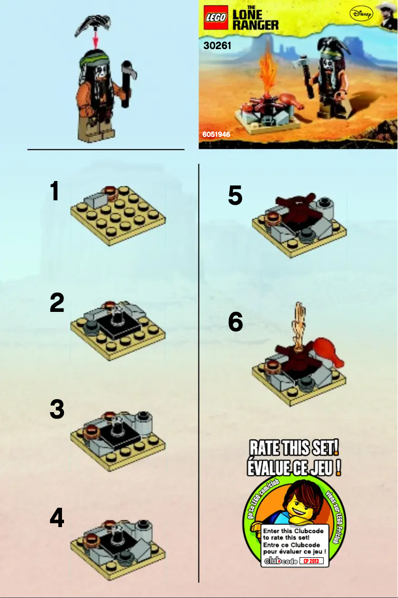 Page 1 de la notice Manuel utilisateur Lego 30261