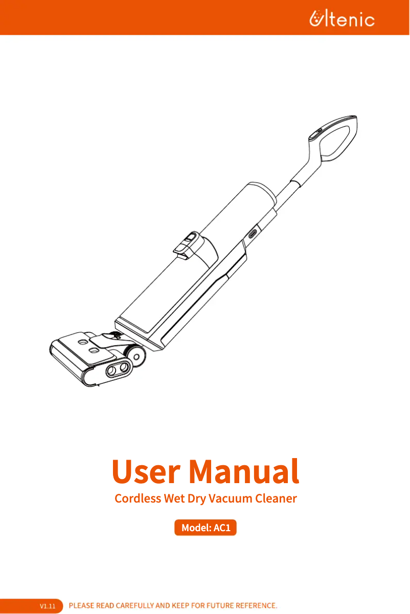 Page n°1 - Manuel utilisateur Ultenic AC1