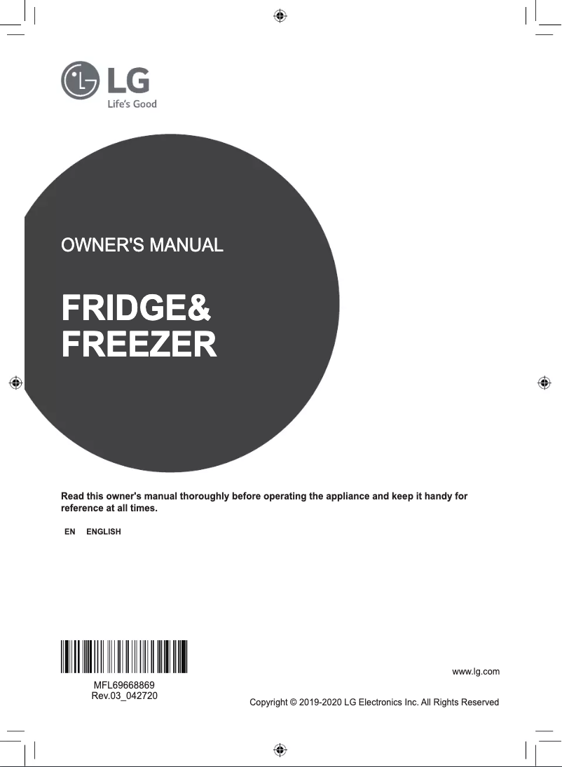 Page 1 de la notice Manuel utilisateur LG GS-Q6278MT