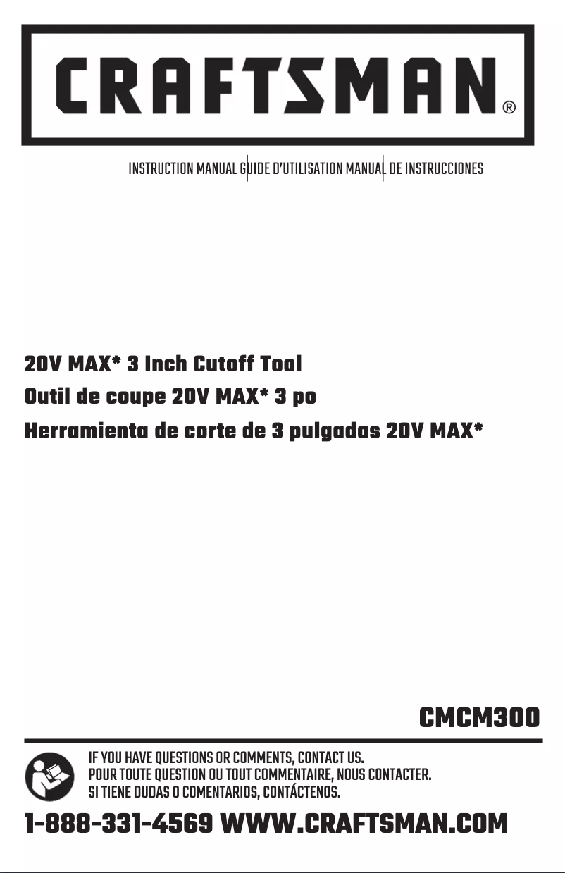 Page n°1 - Manuel utilisateur Craftsman CMCM300