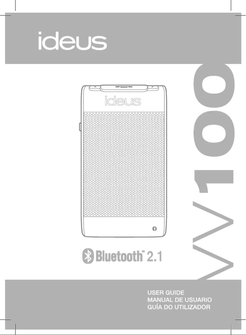 Page n°1 - Manuel utilisateur Ideus VV100