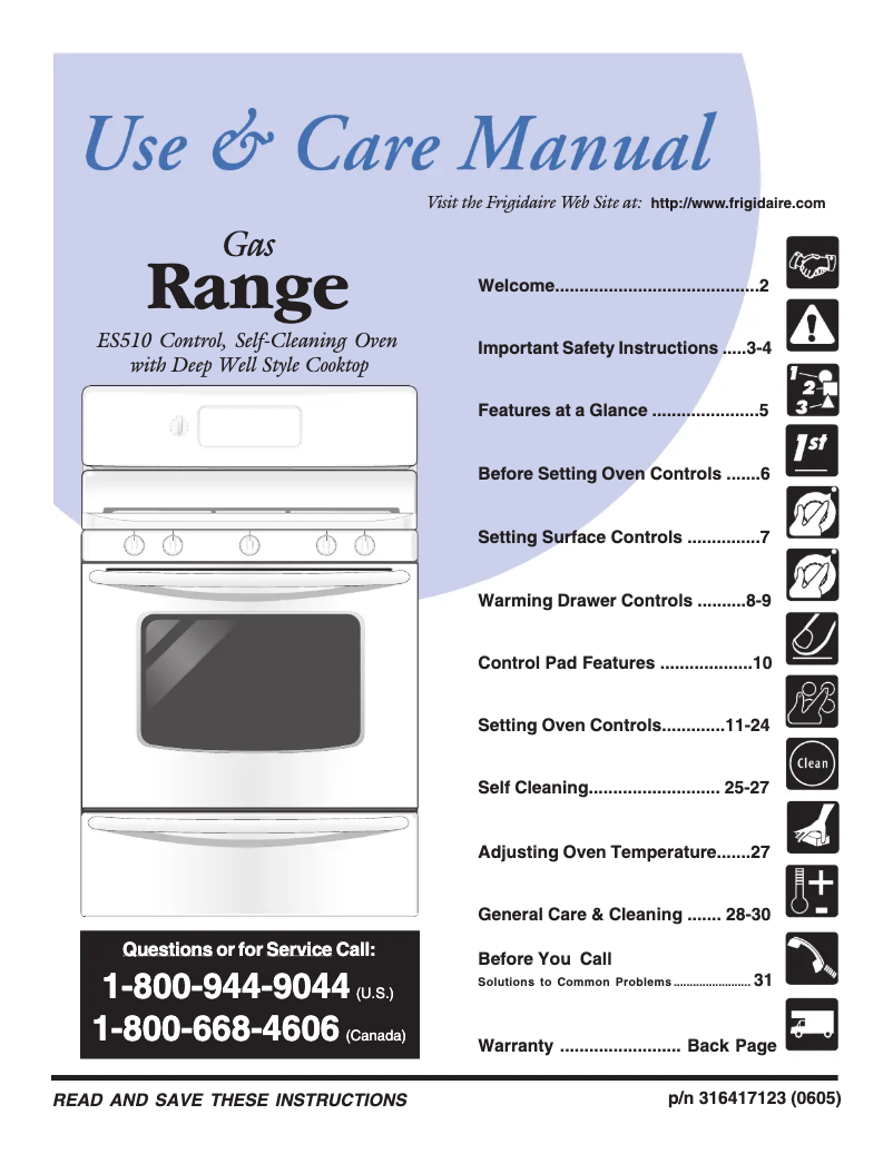 Page n°1 - Manuel utilisateur Frigidaire GLGF388DB