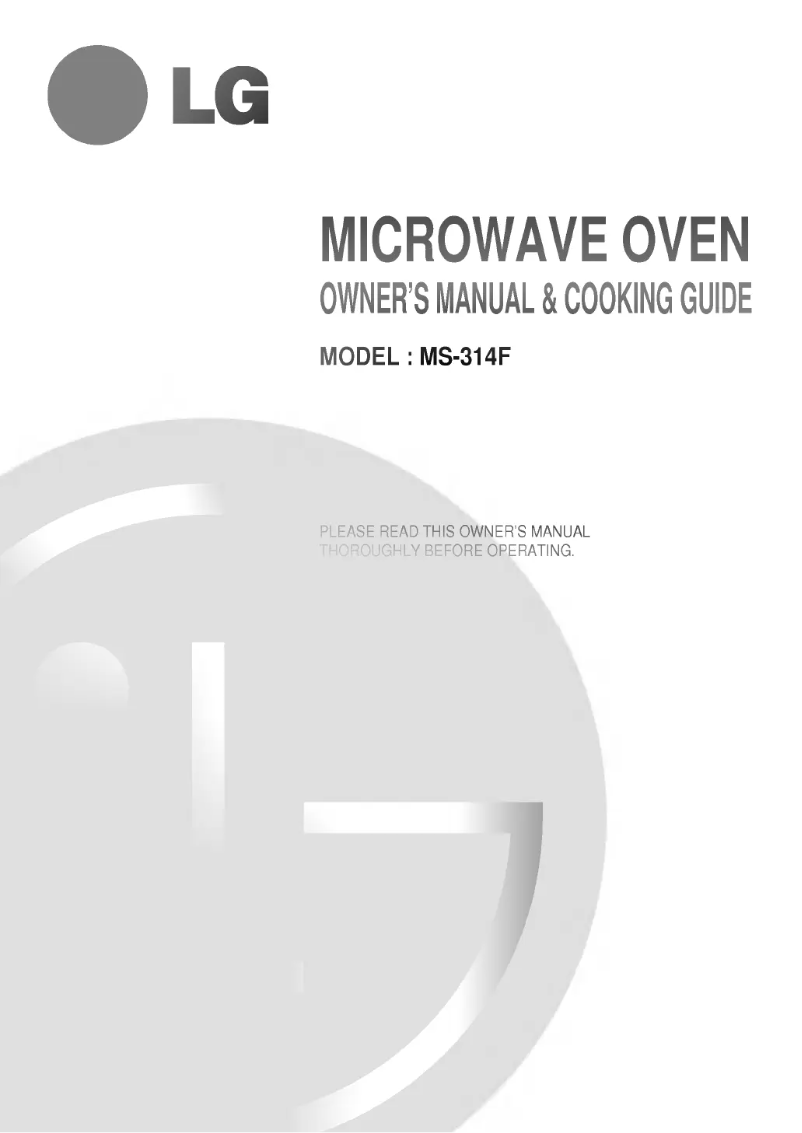 Image de la première page du manuel de l'appareil MS-314F