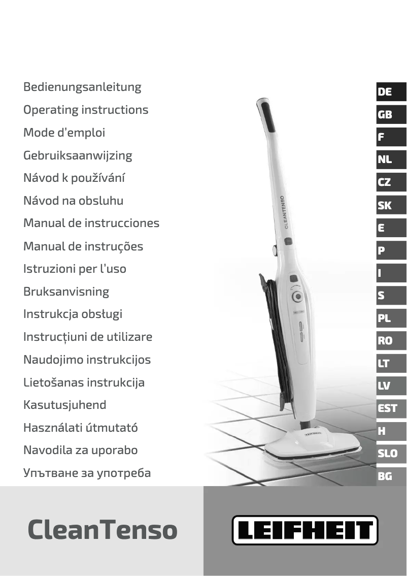 Page n°1 - Manuel utilisateur Leifheit CleanTenso
