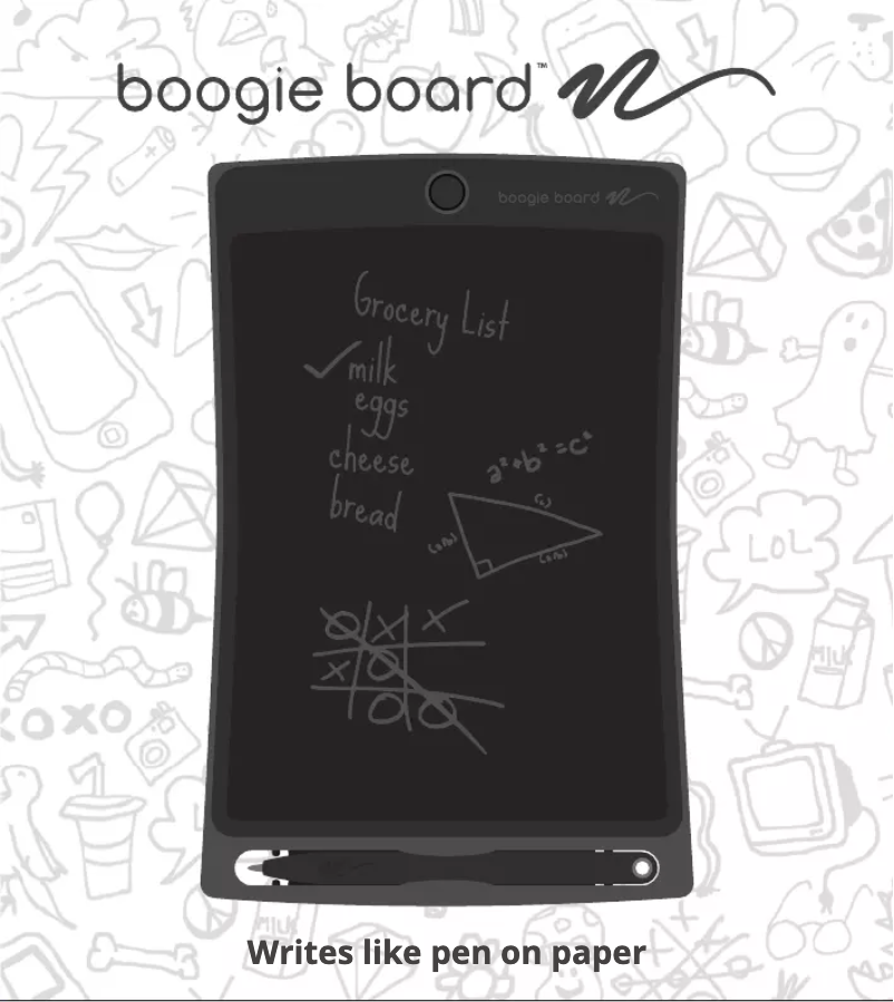 Page 1 de la notice Manuel utilisateur Boogie Board Jot 8.5