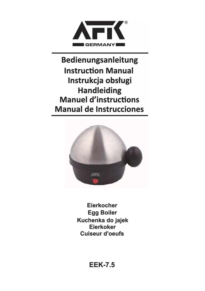 Página 1 del manual Manual de usuario AFK EEK-7.5