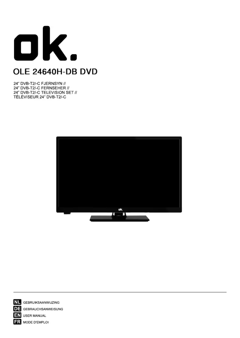 Imagen de la primera página del manual del dispositivo OLE 24640H-DB DVD
