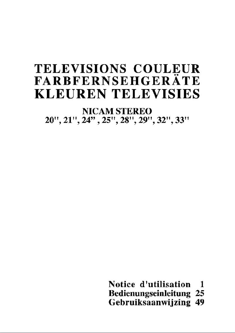 Page n°1 - Manuel utilisateur Beko BCT 270 FST 100