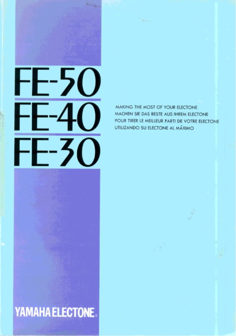Page 1 de la notice Manuel utilisateur Yamaha Electone FE-40