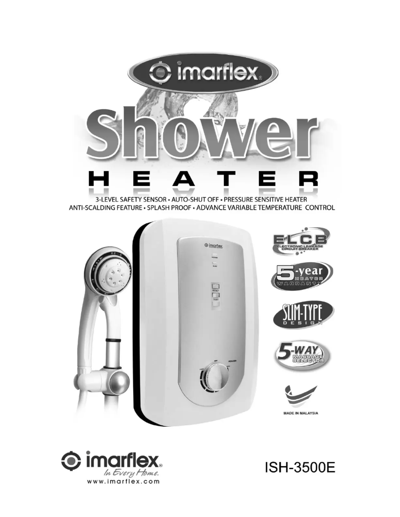 Page 1 de la notice Manuel utilisateur Imarflex ISH-3500E