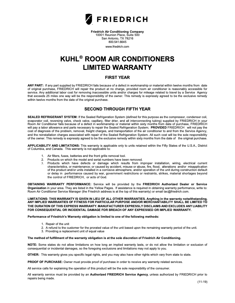 Image de la première page du manuel de l'appareil KCQ06A10A