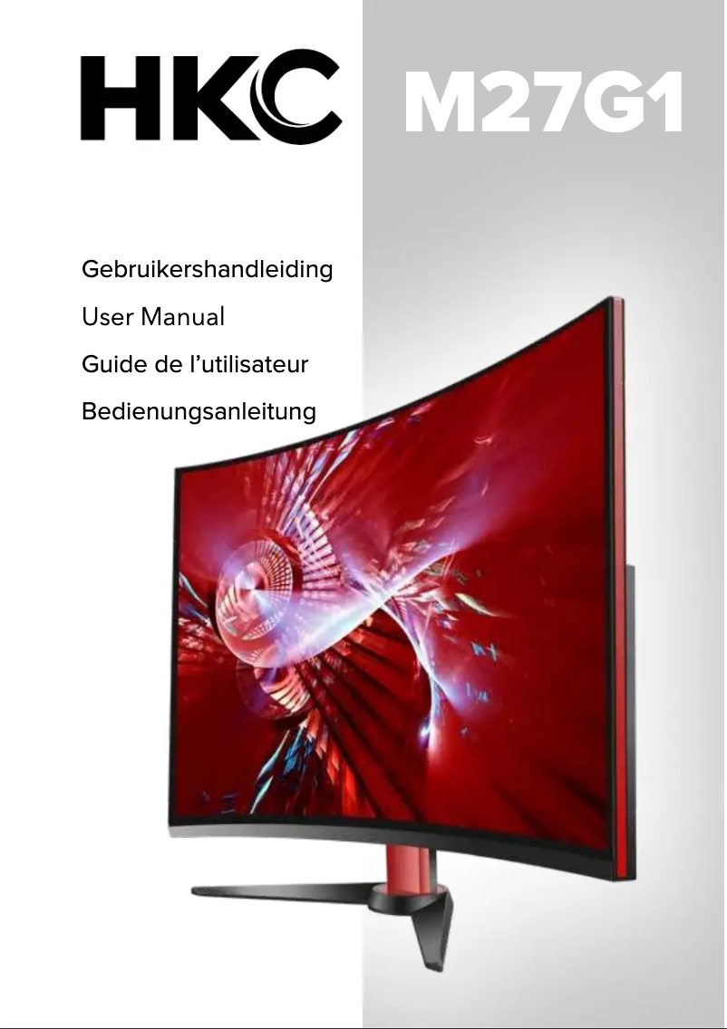 Page 1 de la notice Manuel utilisateur HKC M27G2