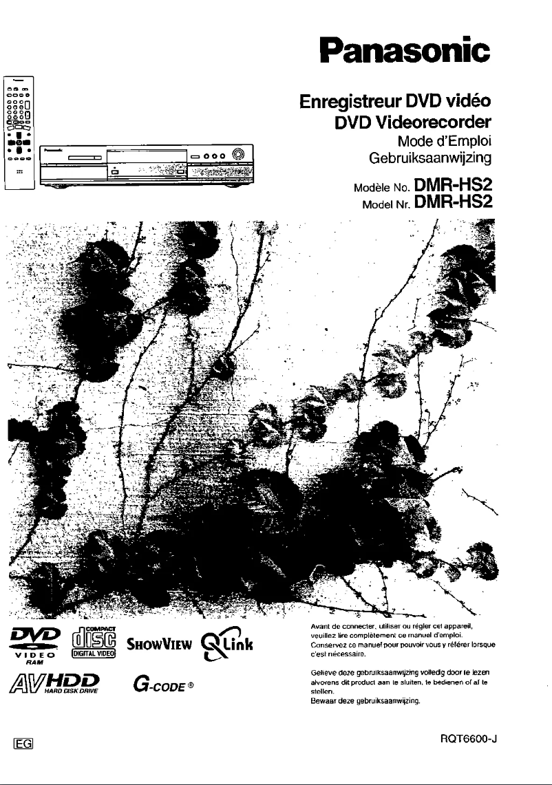 Page n°1 - Manuel utilisateur Panasonic DMR-HS2