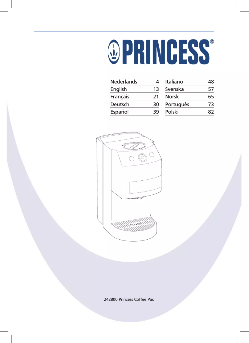 Page n°1 - Manuel utilisateur Princess 242800