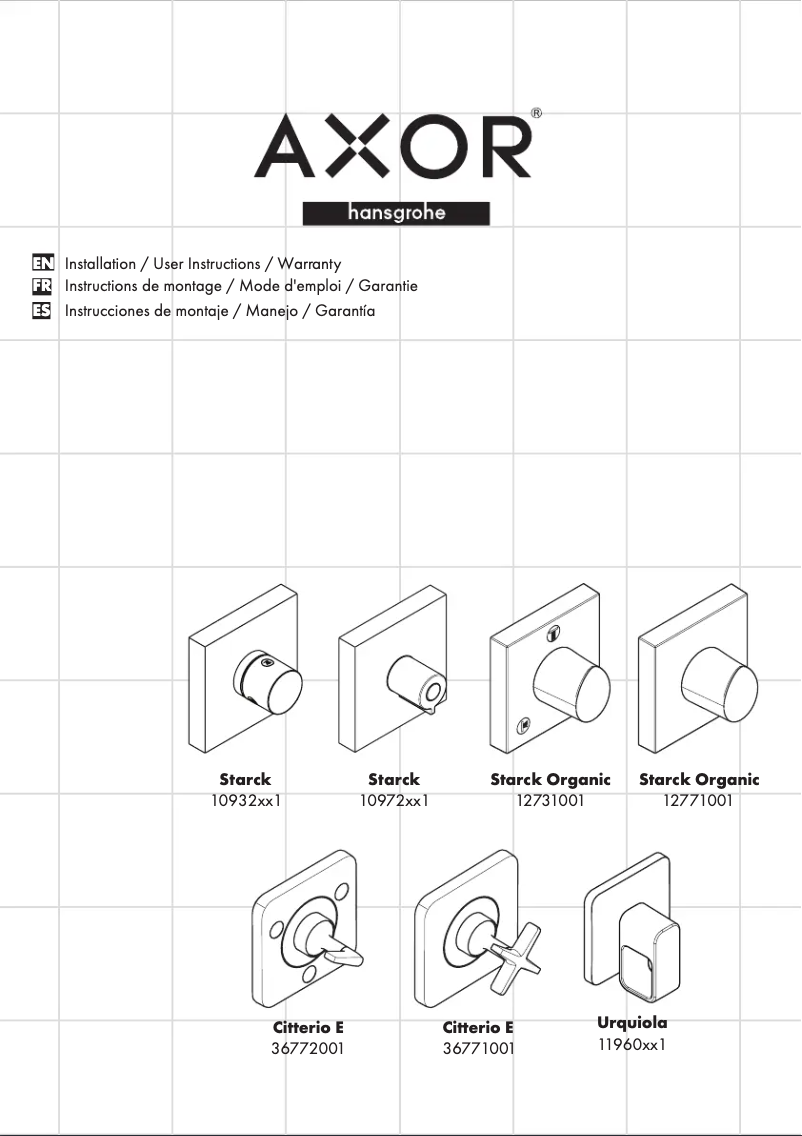 Image de la première page du manuel de l'appareil Citterio E 36771001