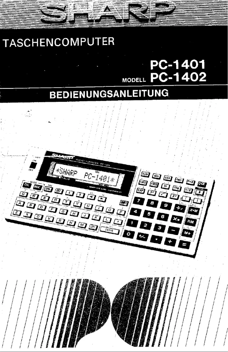 Image de la première page du manuel de l'appareil PC1402
