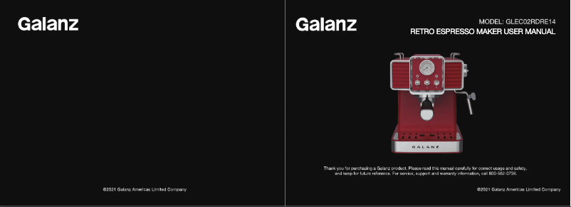Page 1 de la notice Manuel utilisateur Galanz GLEC02RDRE14