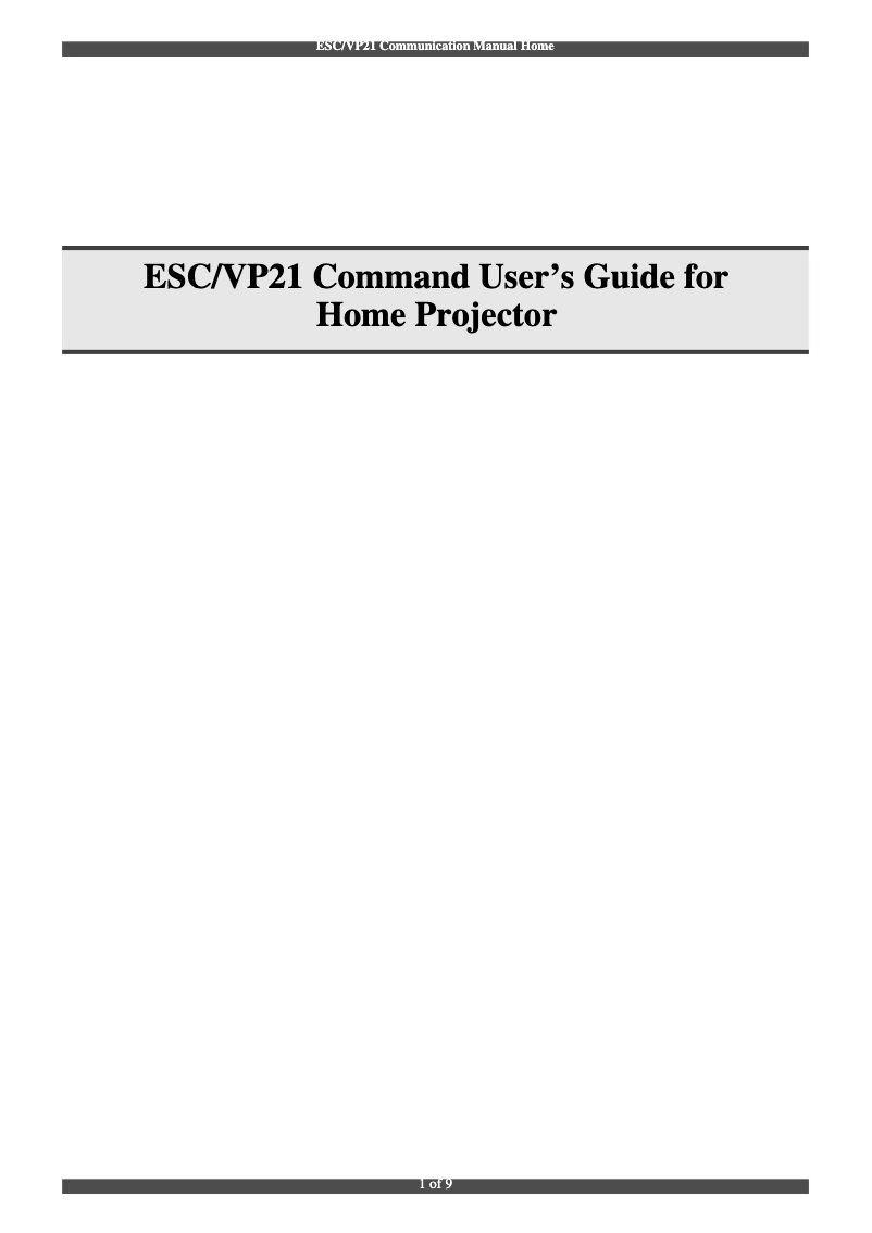 Page 1 de la notice Manuel utilisateur Epson EH-TW3800 data projector