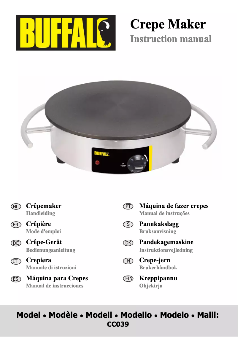 Page n°1 - Mode d'emploi Buffalo CC039