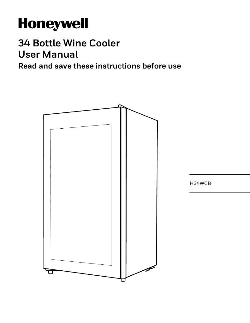 Page 1 de la notice Manuel utilisateur Honeywell H34WCB