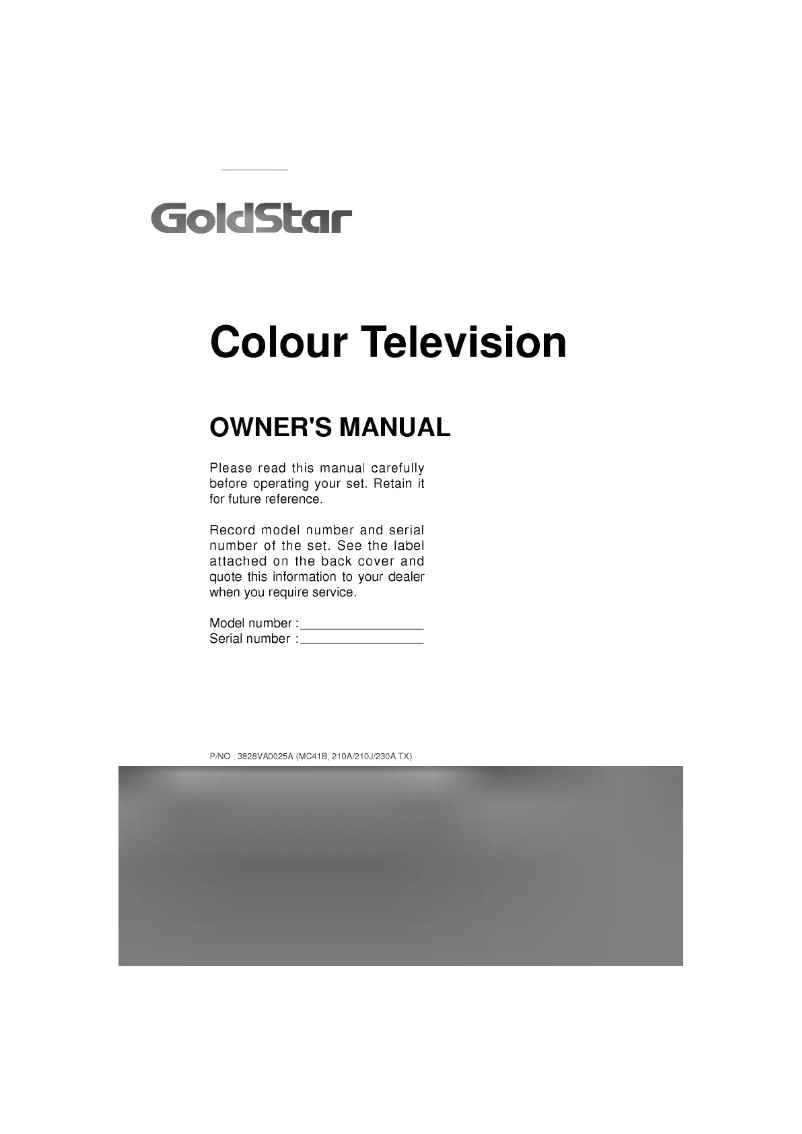 Page 1 de la notice Manuel utilisateur LG CF-20D20B