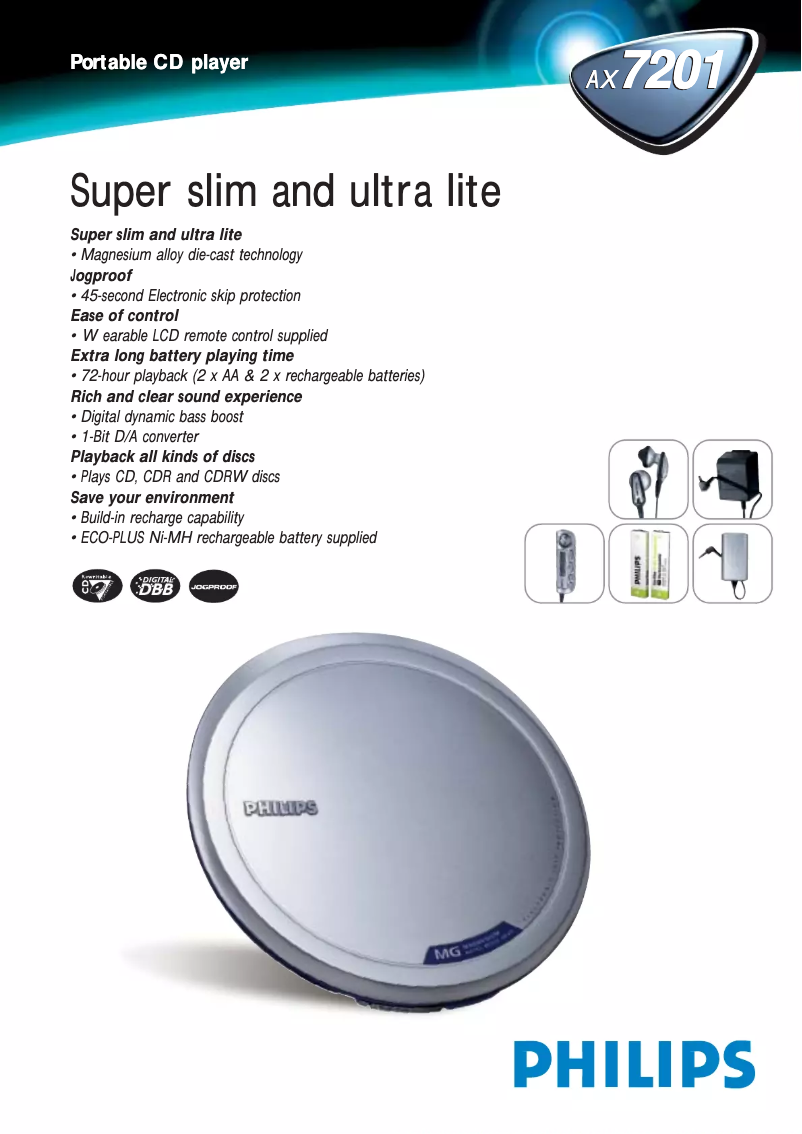 Image de la première page du manuel de l'appareil AX7201