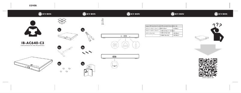 Page n°1 - Manuel utilisateur Icy Box IB-AC640-C3