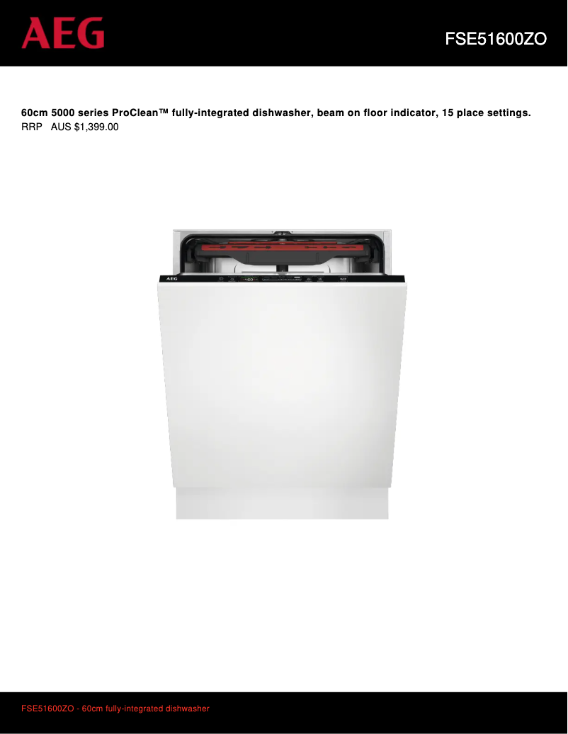 Image de la première page du manuel de l'appareil FSE51600ZO