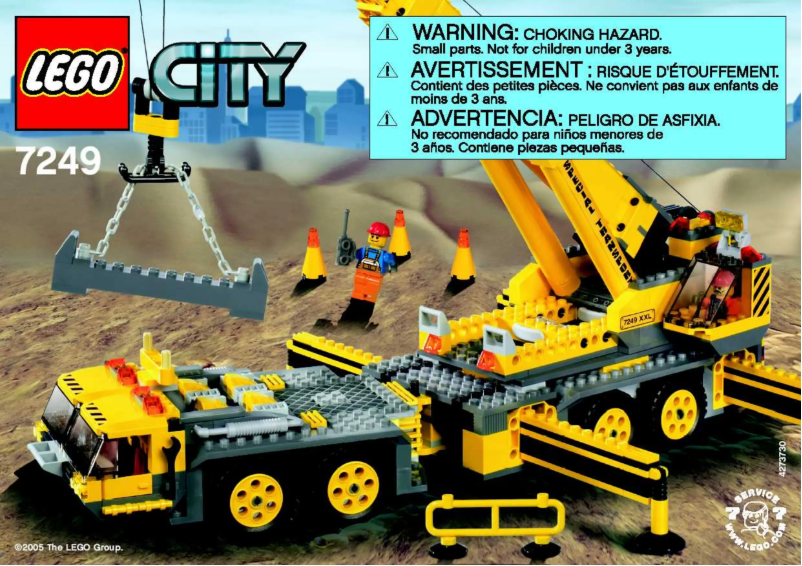 Page 1 de la notice Manuel utilisateur Lego XXL Mobile Crane