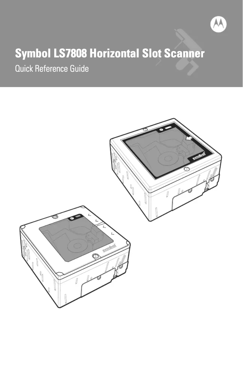 Page n°1 - Manuel utilisateur Zebra Symbol LS7808