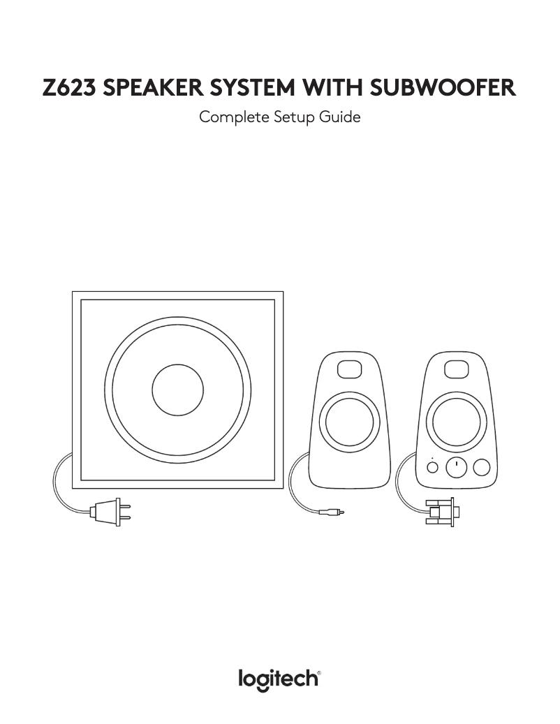 Page 1 de la notice Manuel utilisateur Logitech Z623