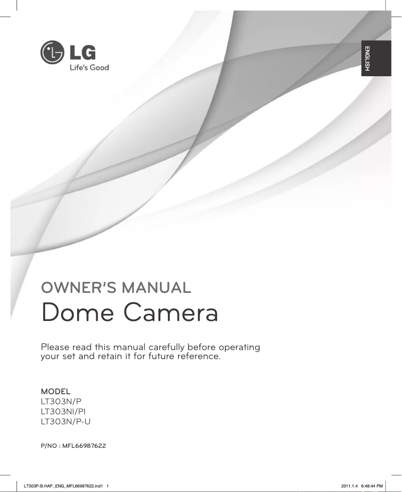 Page n°1 - Manuel utilisateur LG LT303P