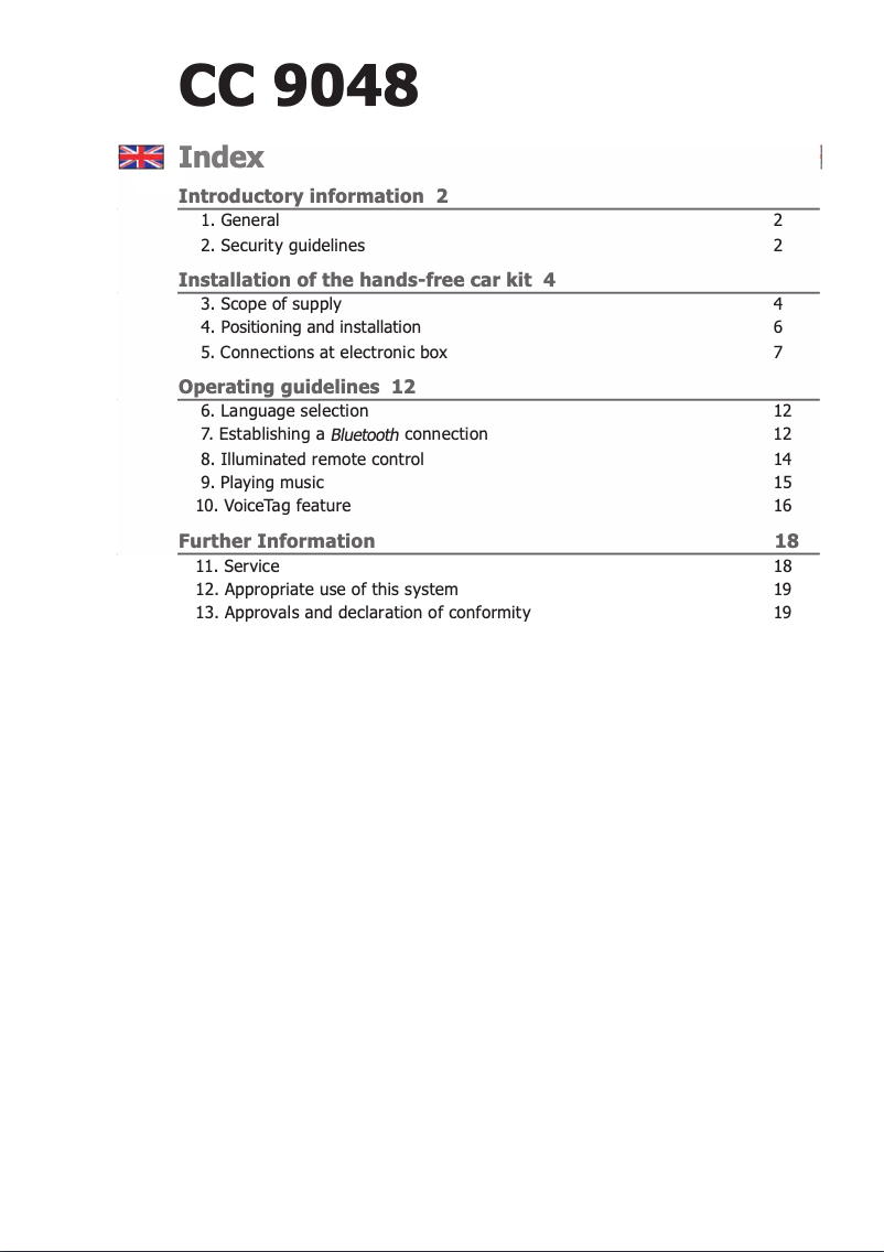 Página 1 del manual Manual de usuario Bury CC 9048