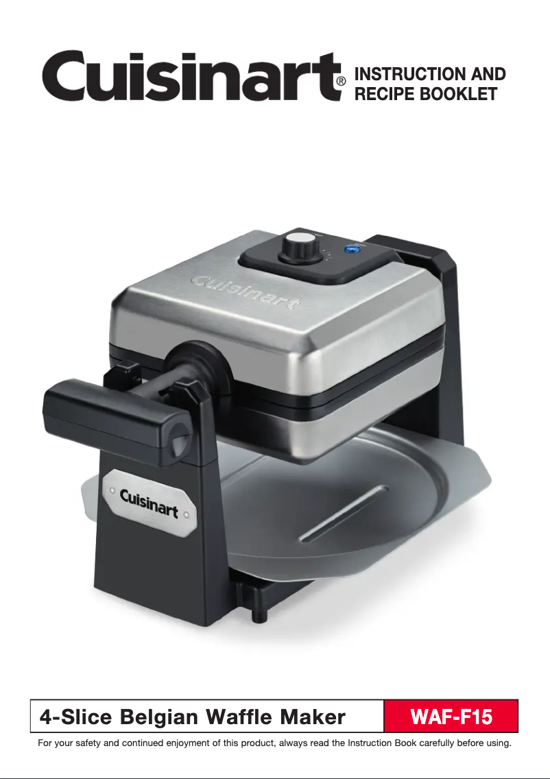 Page 1 de la notice Manuel utilisateur Cuisinart WAF-F15