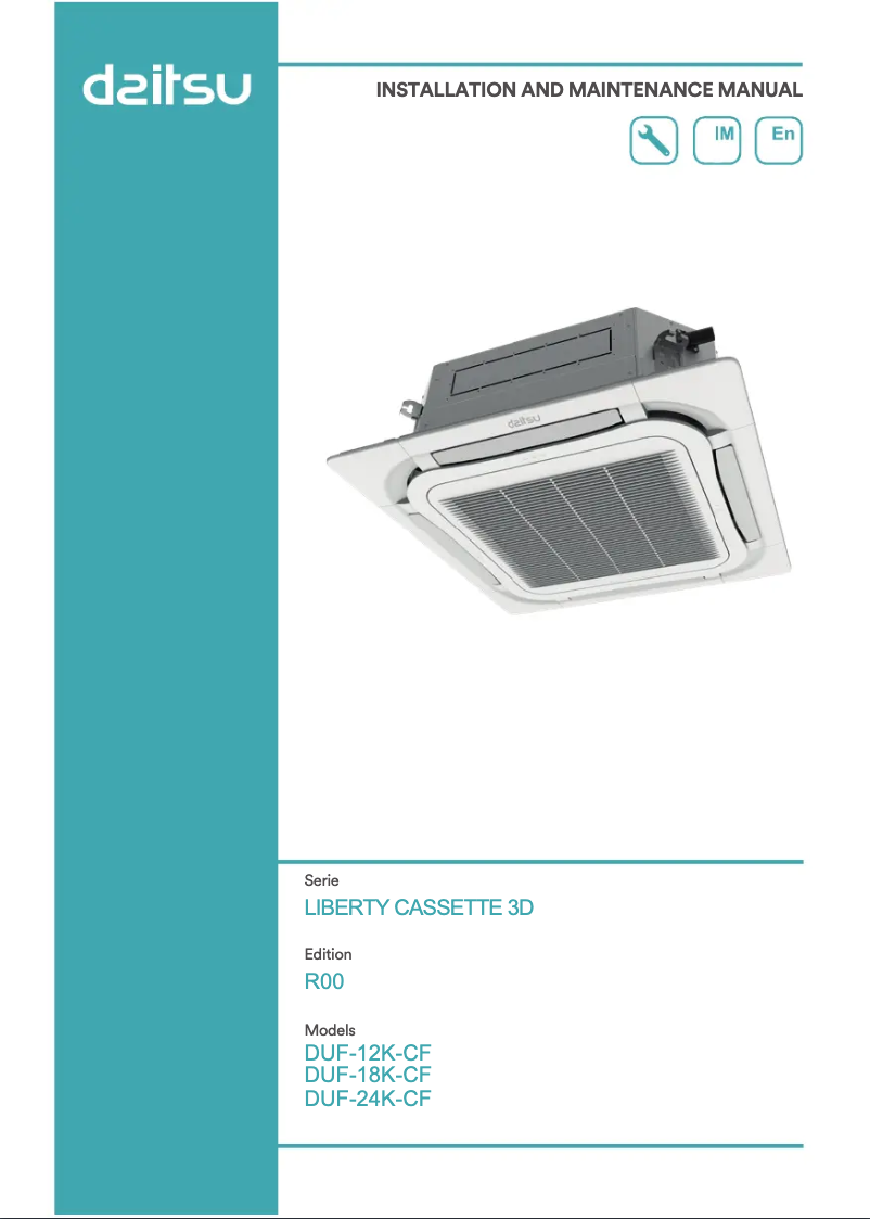 Image de la première page du manuel de l'appareil DUF 24K